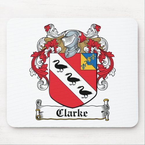 Clarke Family Crest Mouse Pad