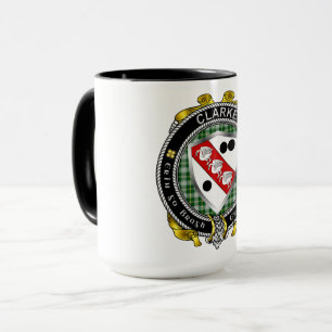 Clarke Irish Shield Badge Mug