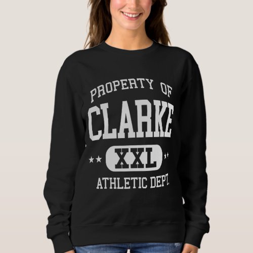 Clarke Retro Athletic Property Dept Sweatshirt