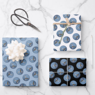 Clark's Grebe Lake Painting Original Wild Bird Art Wrapping Paper Sheets
