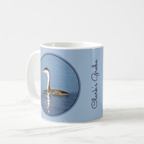 Clarks Grebe Painting _ Original Bird Art Coffee Mug