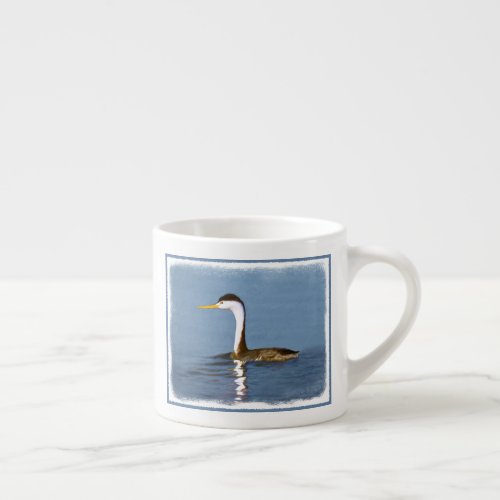 Clarks Grebe Painting _ Original Bird Art Espresso Cup