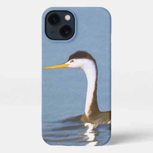 Clarks Grebe Painting _ Original Bird Art iPhone 13 Case