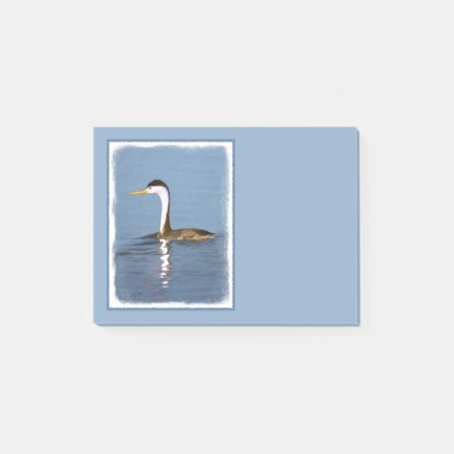 Clarks Grebe Painting _ Original Bird Art Post_it Notes