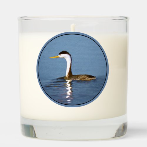Clarks Grebe Painting _ Original Wild Bird Art Scented Candle