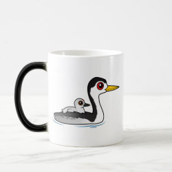 Clark's Grebe with chick Morphing Mug