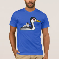 Clark's Grebe with chick Men's Basic American Apparel T-Shirt