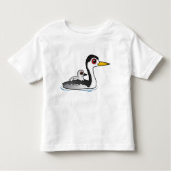 Clark's Grebe with chick Toddler Fine Jersey T-Shirt