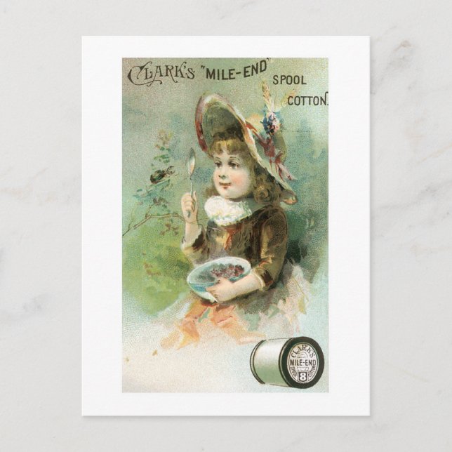 Clarks Mile End Spool Cotton (2) Postcard (Front)