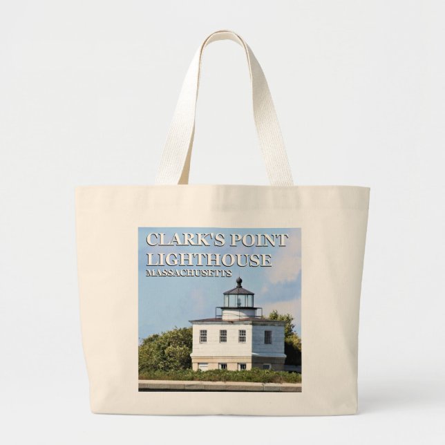 Clark's Point Lighthouse, Massachusetts Tote Bag (Front)