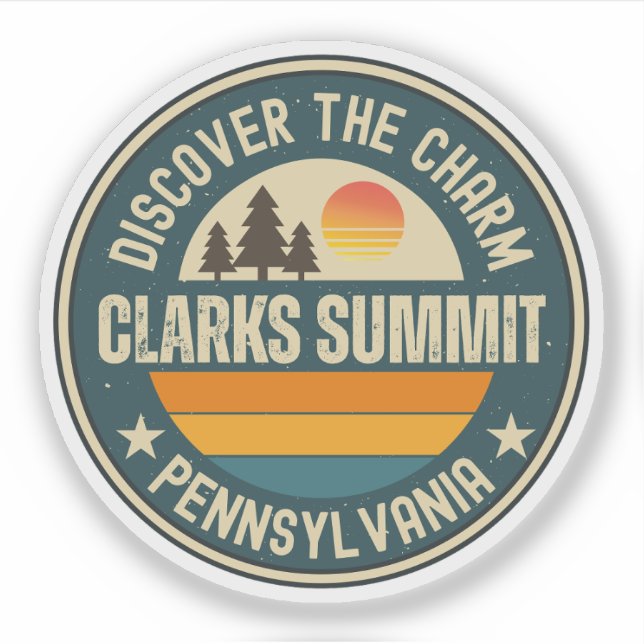Clarks Summit, Pennsylvania Sticker (Front)