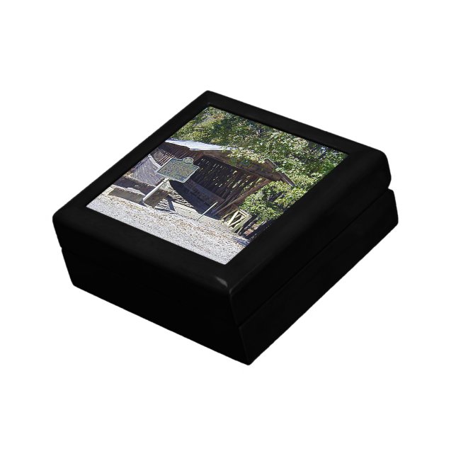 Clarkson Covered Bridge Alabama  Jewelry Box (Side)