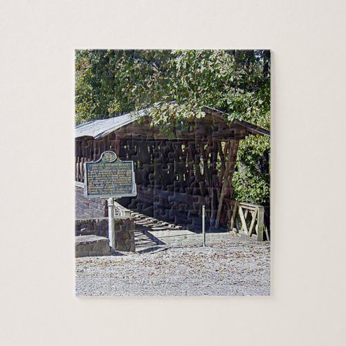 Clarkson Covered Bridge Alabama  Jigsaw Puzzle