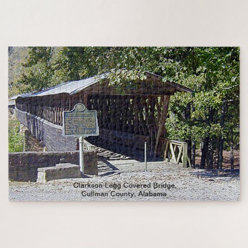 Clarkson Covered Bridge Alabama  Jigsaw Puzzle