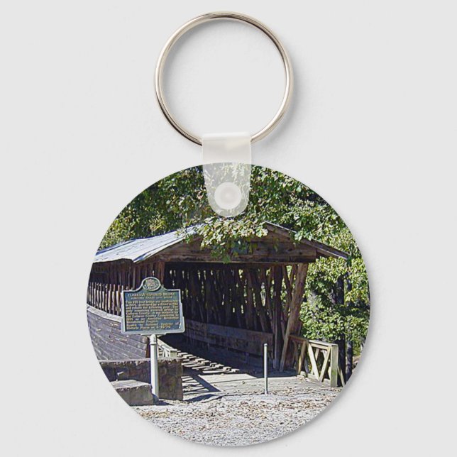 Clarkson Covered Bridge Alabama  Keychain (Front)