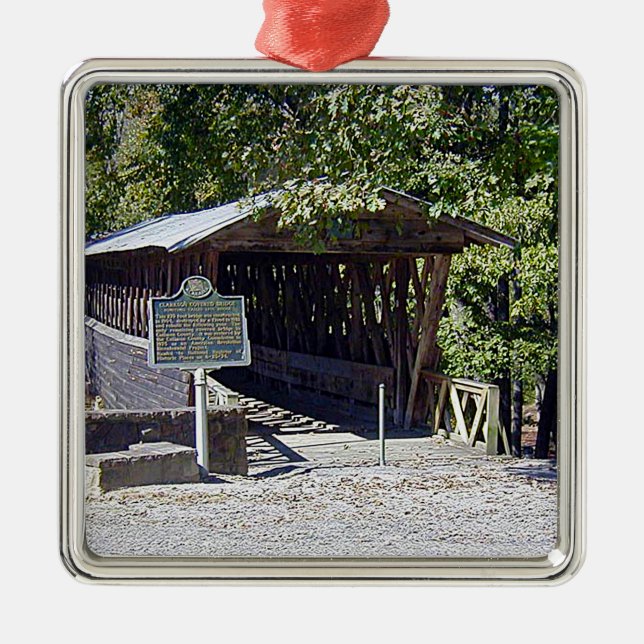 Clarkson Covered Bridge Alabama  Metal Ornament (Front)
