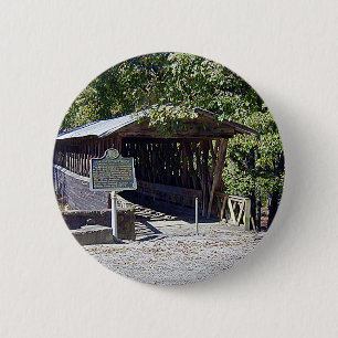 Clarkson Covered Bridge Alabama  Pinback Button