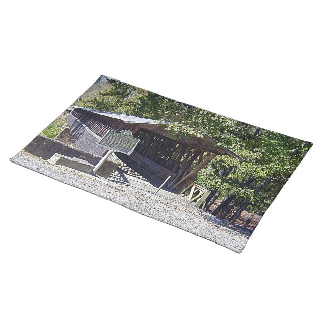 Clarkson Covered Bridge Alabama  Placemat (On Table)