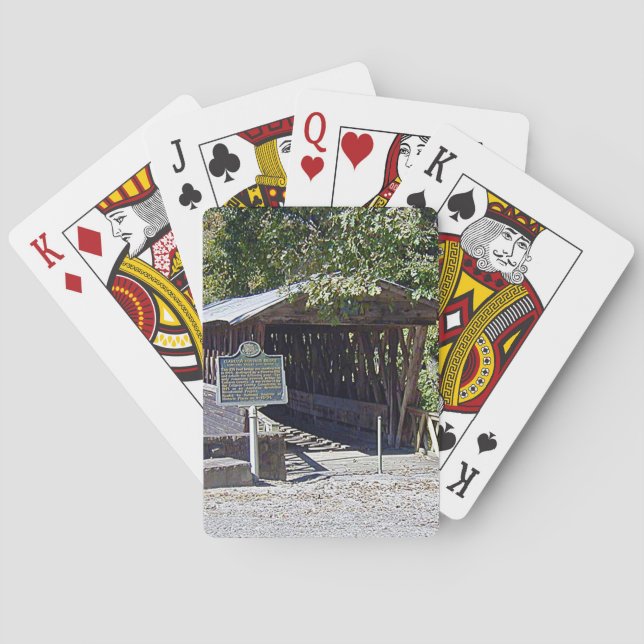 Clarkson Covered Bridge Alabama  Poker Cards (Back)