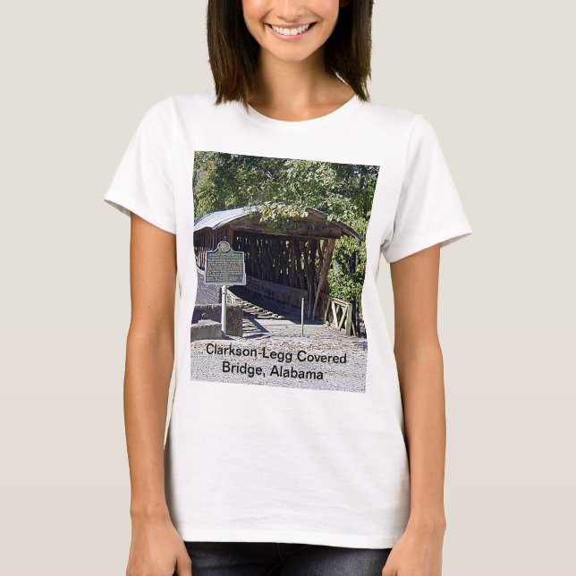 Clarkson Covered Bridge Alabama  T-Shirt (Front)