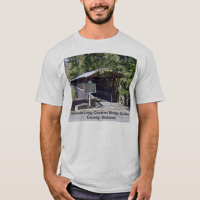Clarkson Covered Bridge Alabama  T-Shirt (Front)