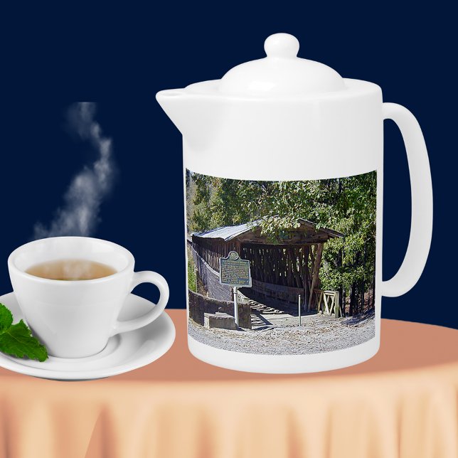 Clarkson Covered Bridge Alabama  Teapot (Clarkson Covered Bridge Alabama Teapot)