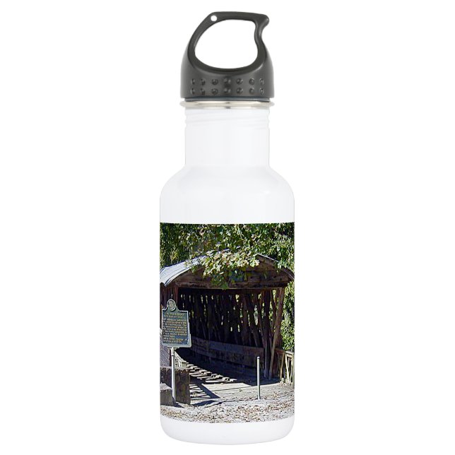 Clarkson Covered Bridge Alabama  Water Bottle (Front)