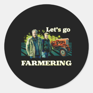Clarkson'S Farm Let'S Go Farmering Classic Round Sticker