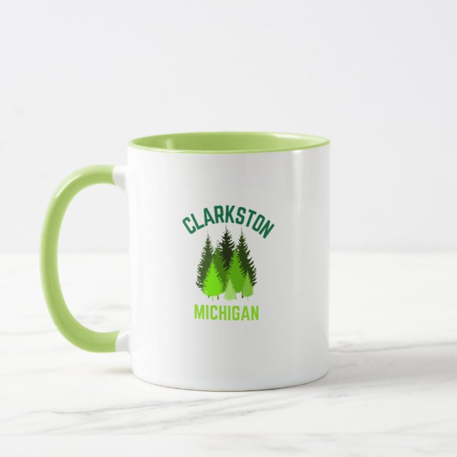 Clarkston Michigan Hometown Coffee Mug (Left)