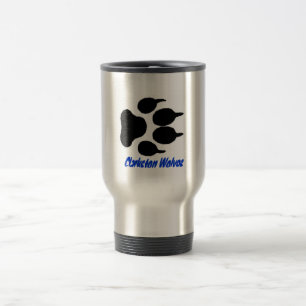Clarkston Wolves wolf print mug