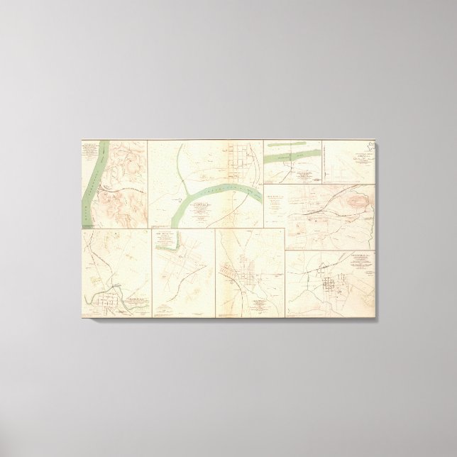 Clarksville, Tenn, Dalton, Ga Canvas Print (Front)