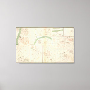 Clarksville, Tenn, Dalton, Ga Canvas Print