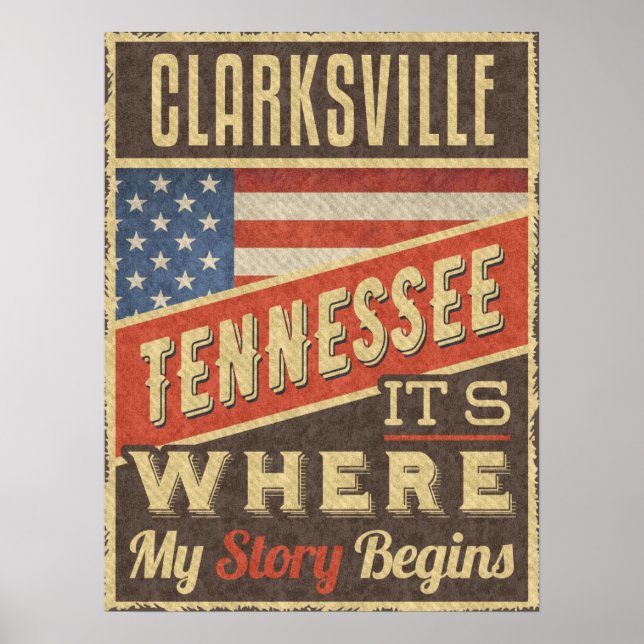 Clarksville Tennessee Poster (Front)