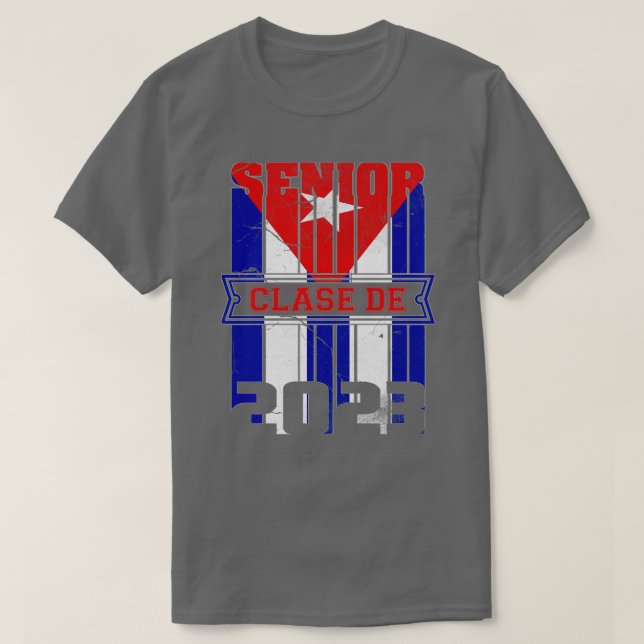 Clase de 2023 Cuban flag T-Shirt (Design Front)