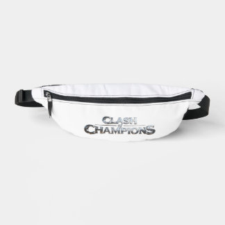 Clash of Champions Metallic 3D Typography Print Cu Fanny Pack