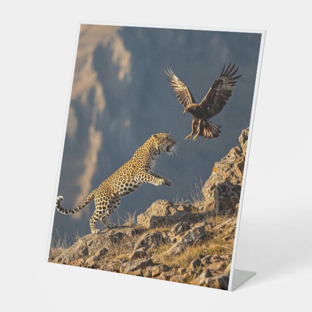 Clash of Predators – Sky vs. Stripes Pedestal Sign (Front)