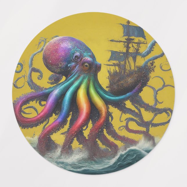 Clash of the Titans Kids' Labels (Design 1)