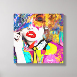 Clashy Lady Canvas Print