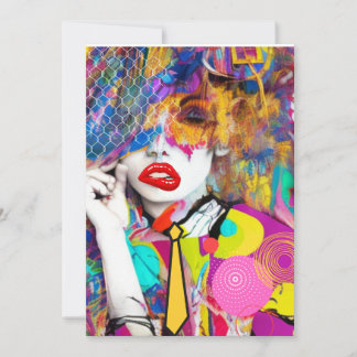 Clashy Lady Holiday Card