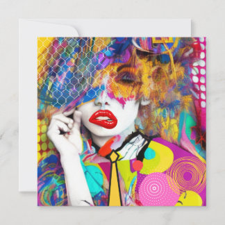 Clashy Lady Holiday Card