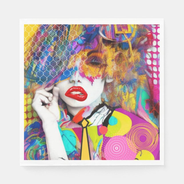 Clashy Lady Napkins (Front)