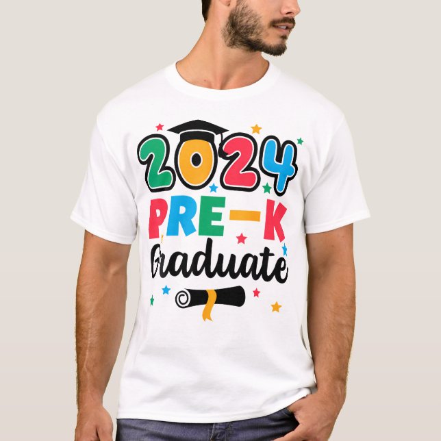 Class 2024 Pre-K Graduate Preschool Graduation Kid T-Shirt (Front)