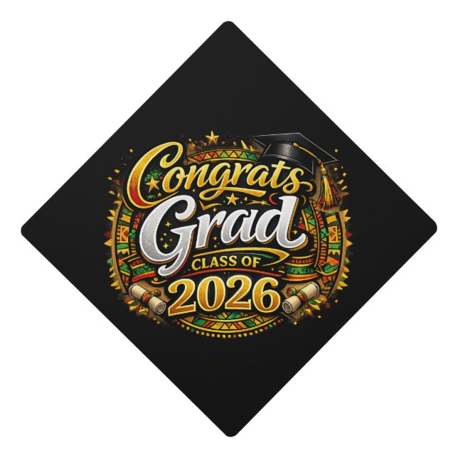 Class 2026 graduation cap topper (Front)