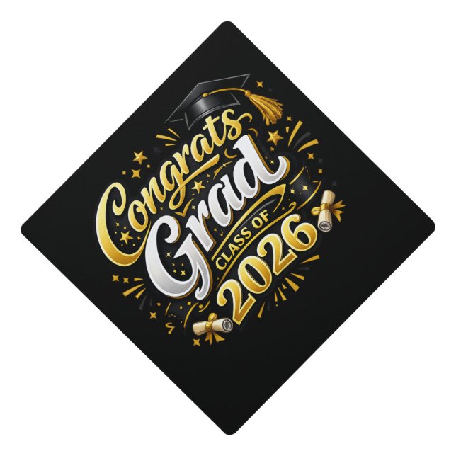 Class 2026 graduation cap topper (Front)