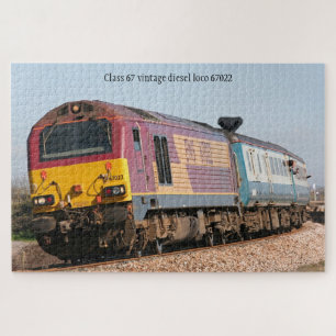 Class 67 vintage diesel loco 67022 personalise jigsaw puzzle