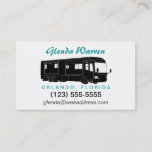 Class A Motorhome / Bus Silhouette Calling Card at Zazzle
