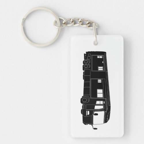 Class A Motorhome  Bus Silhouette on Keychain