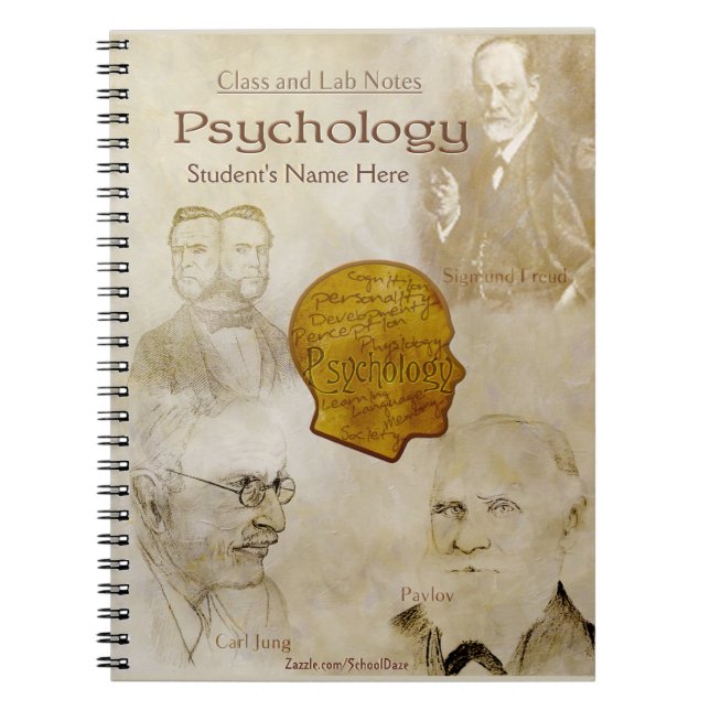 Class and Lab Notes - Psychology (Personalized) Notebook (Front)