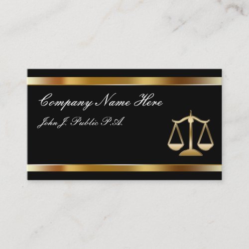 Class Attorney Business Cards