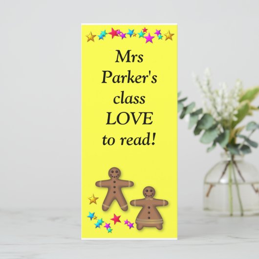 Class bookmark - Love reading (Standing Front)